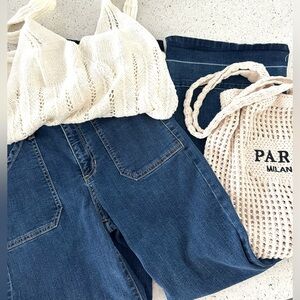 Sneak Peek Dark Blue Flare Jeans